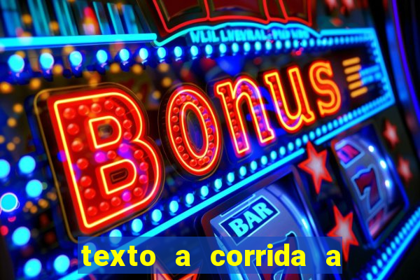 texto a corrida a lagarta lili